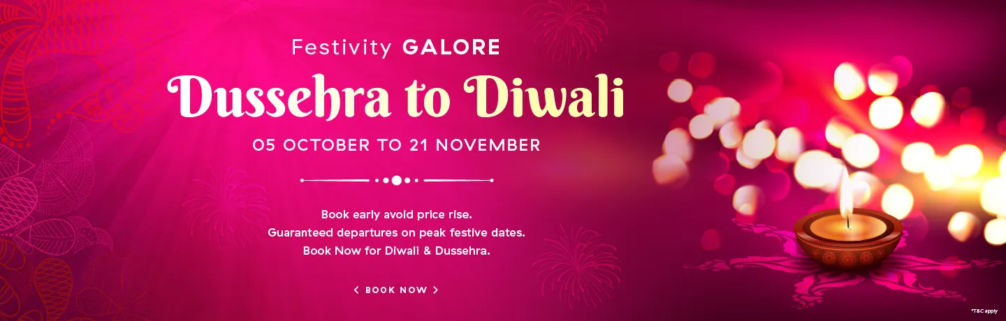 Diwali and Dussehra travel offers in India